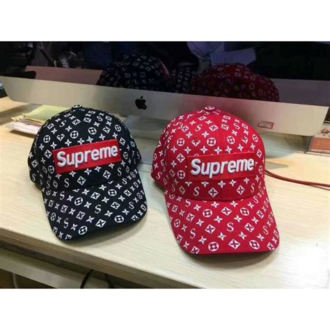 supreme lv hat|supreme x Louis Vuitton queue.